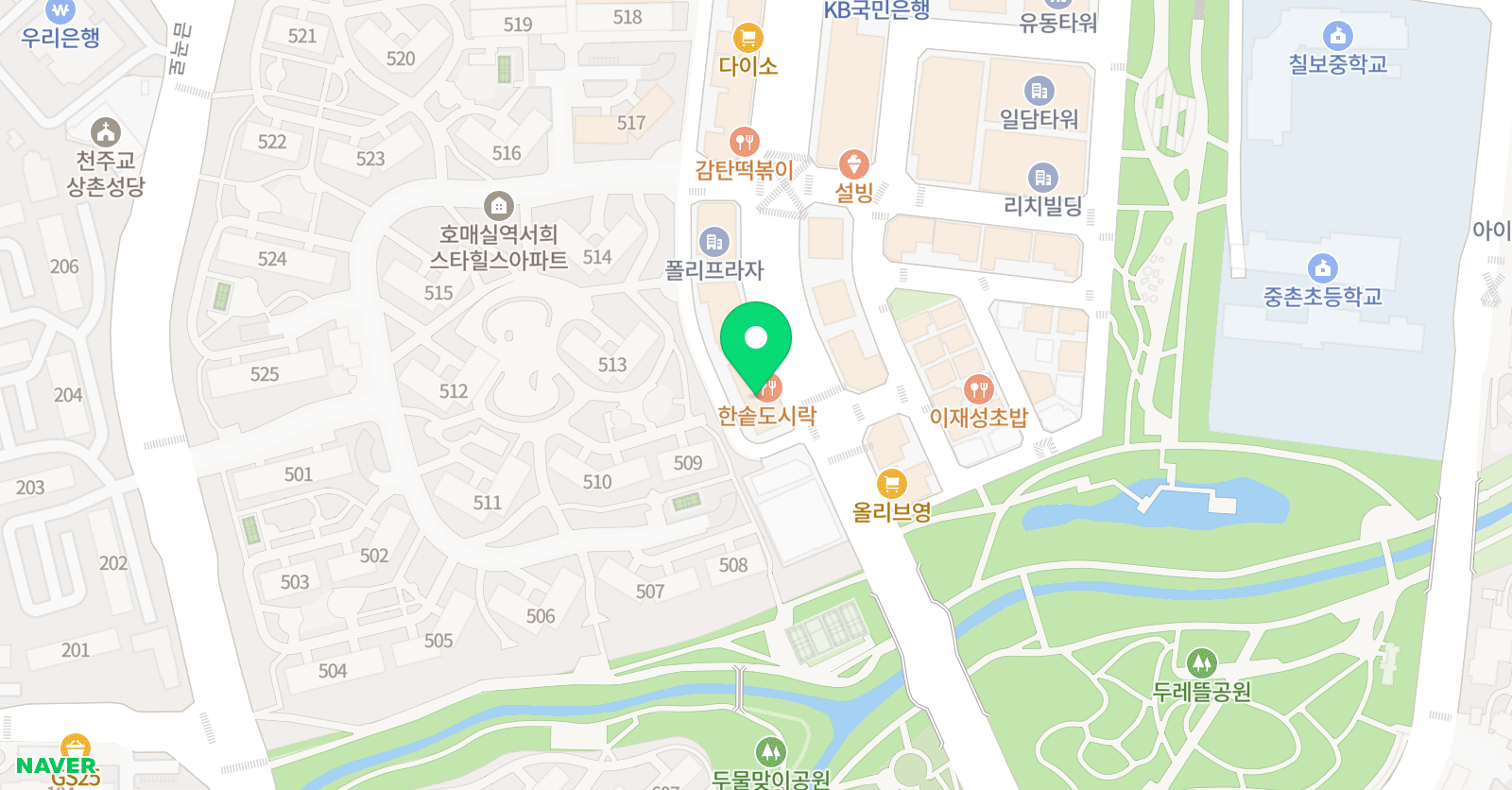 MTA 태권도 수원금곡점 위치