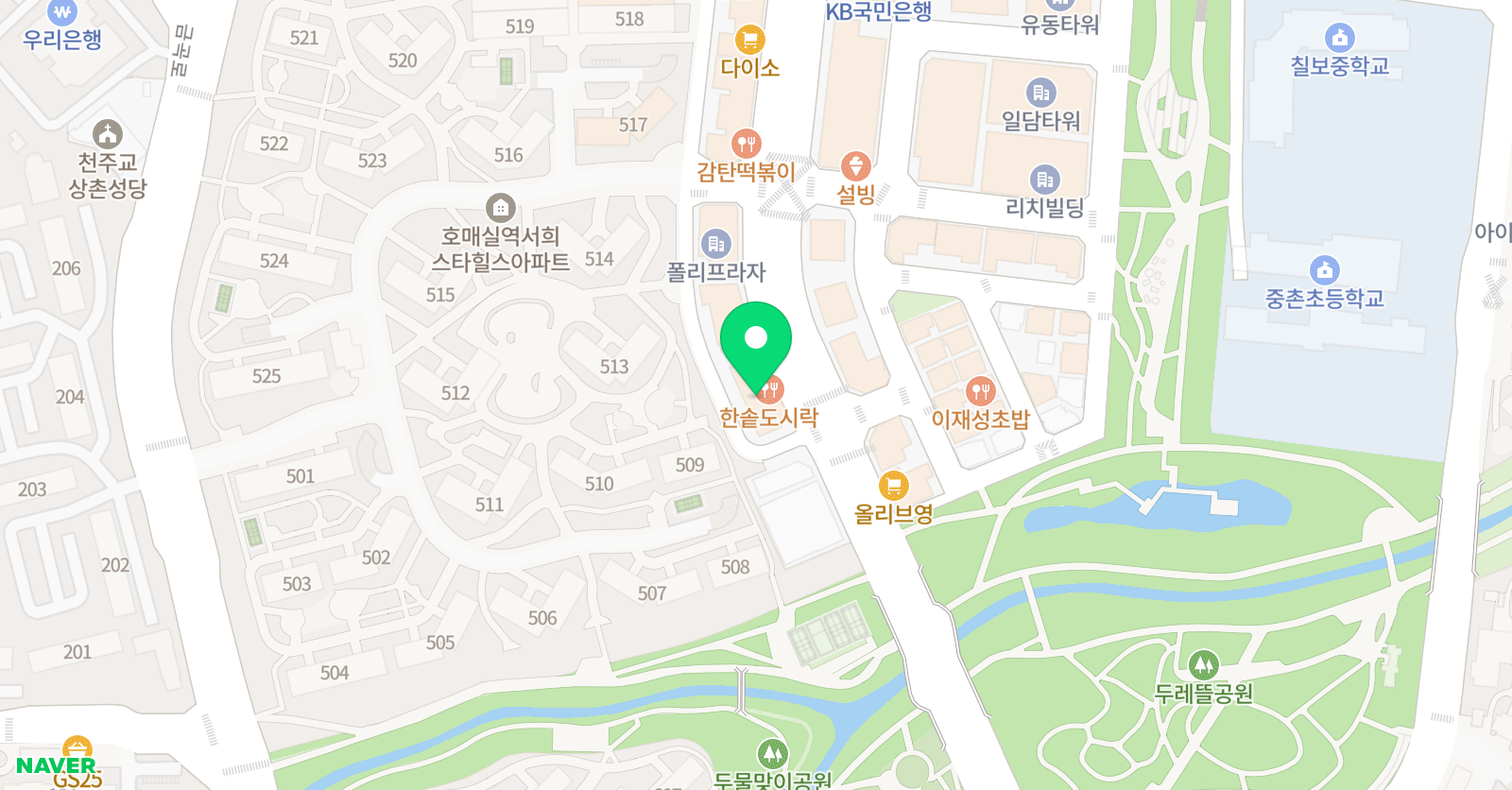 상상공작소 미술학원 호매실원 위치