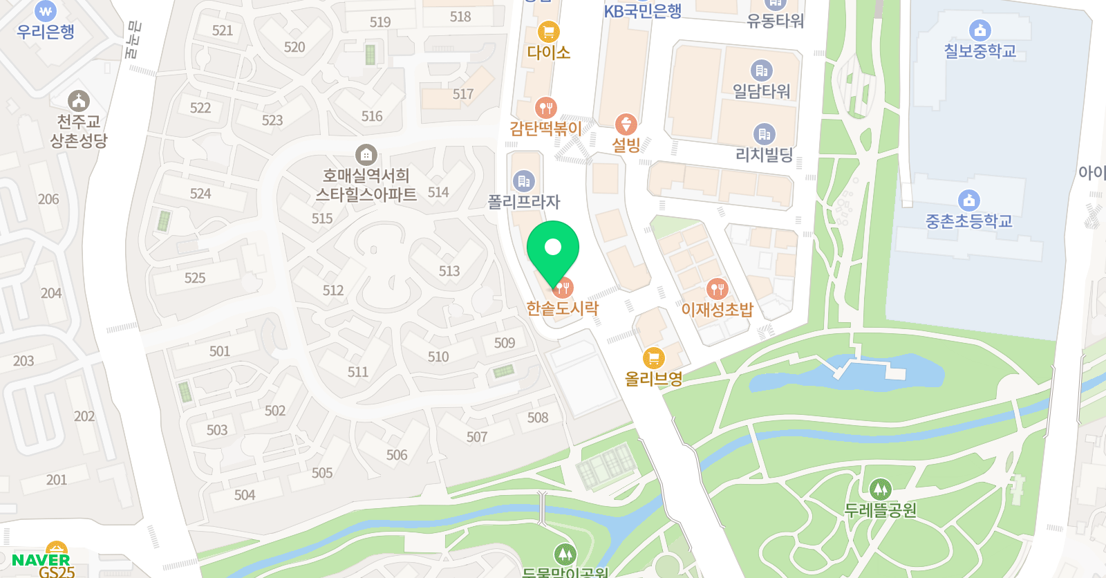 오선 음악학원 위치