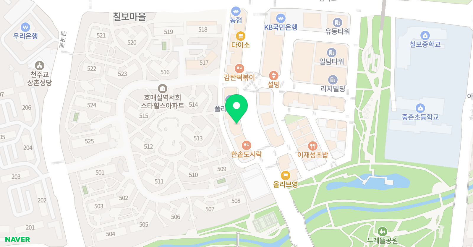 디앤 실용음악학원 위치