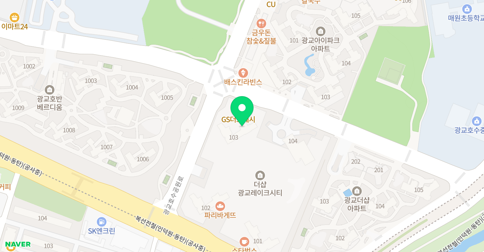 중앙태권도&점핑줄넘기 위치
