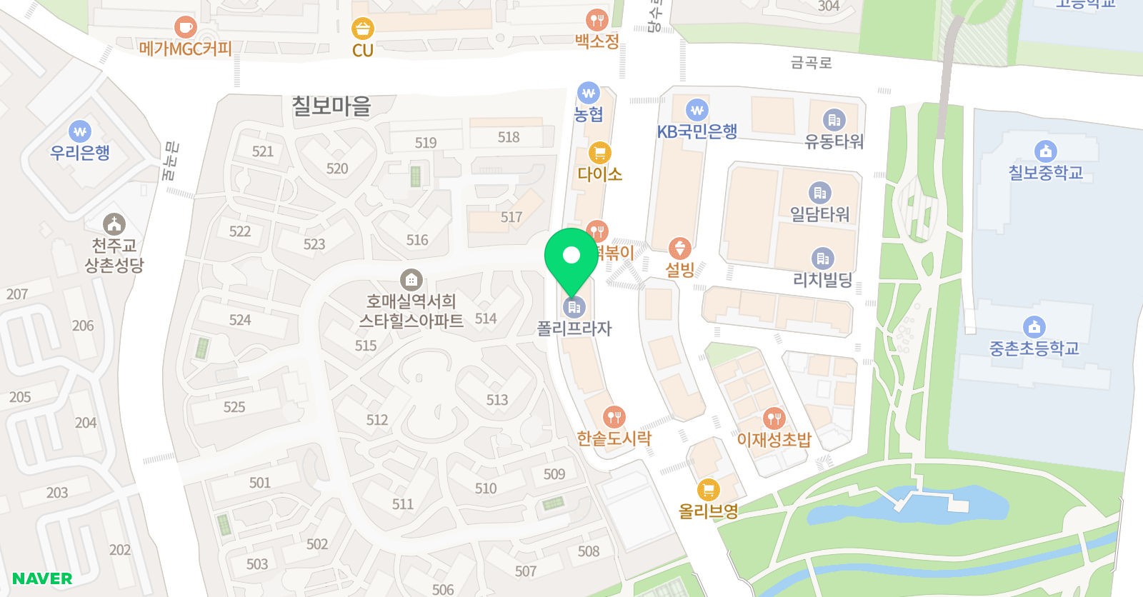 민 수학 위치