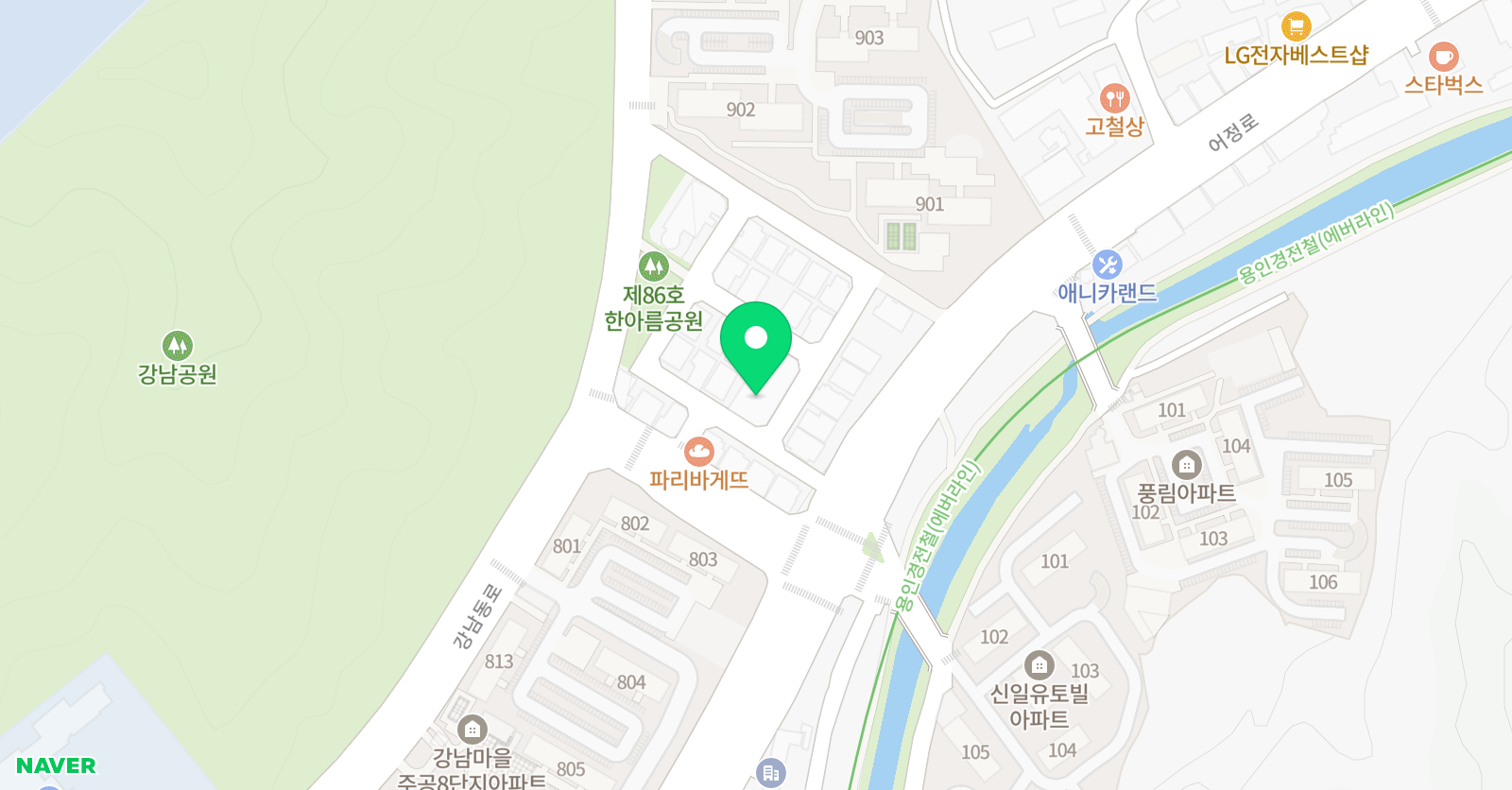 블랙벨트센터 태권도장 위치