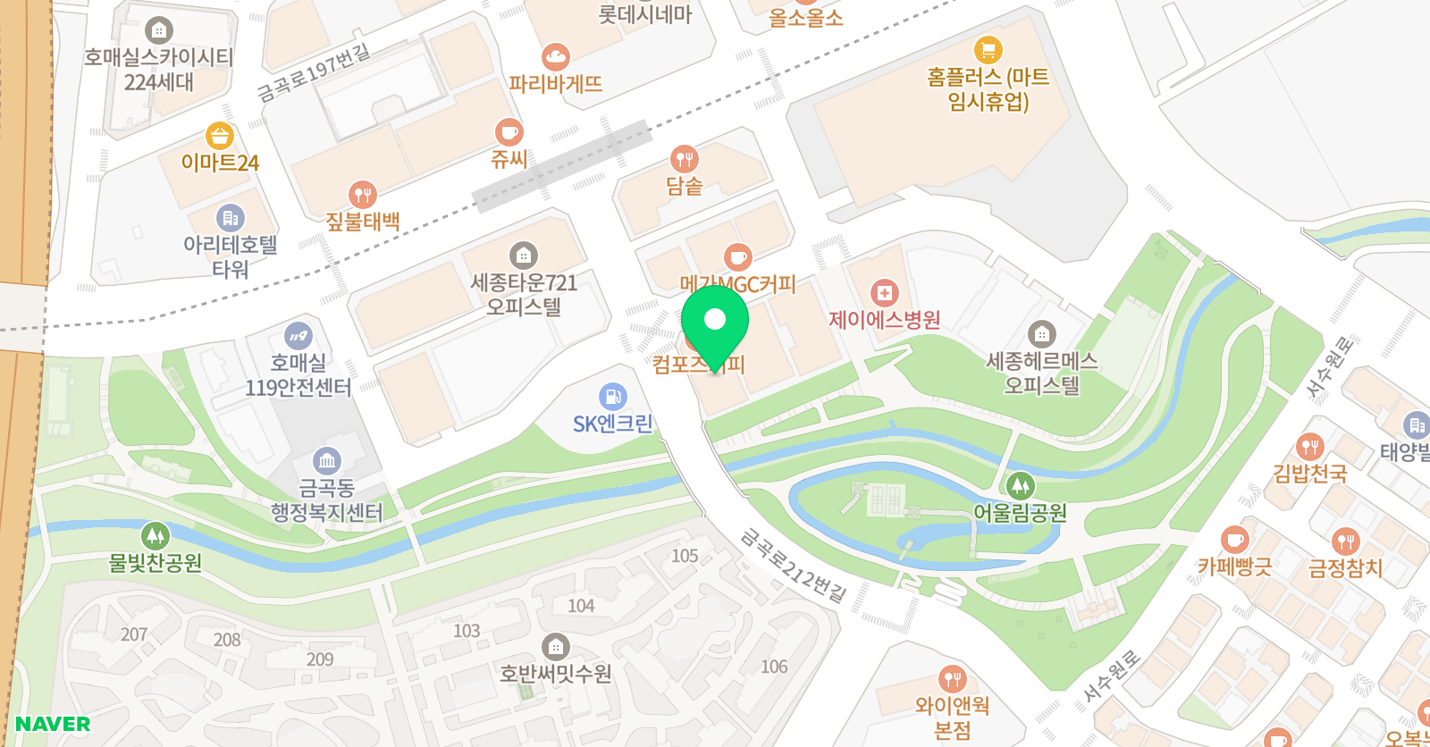 포레 피아노 음악학원 위치
