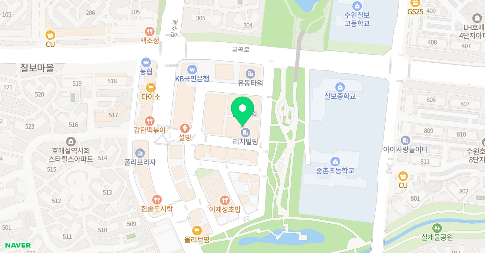 기탄사고력센터 다온 학원 위치