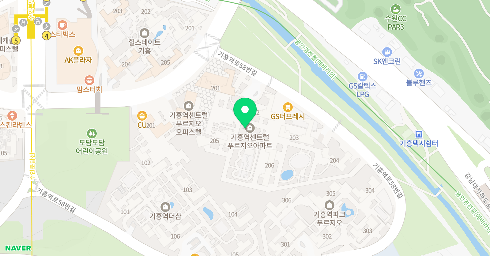 아소비 용인 기흥역센트럴점 위치