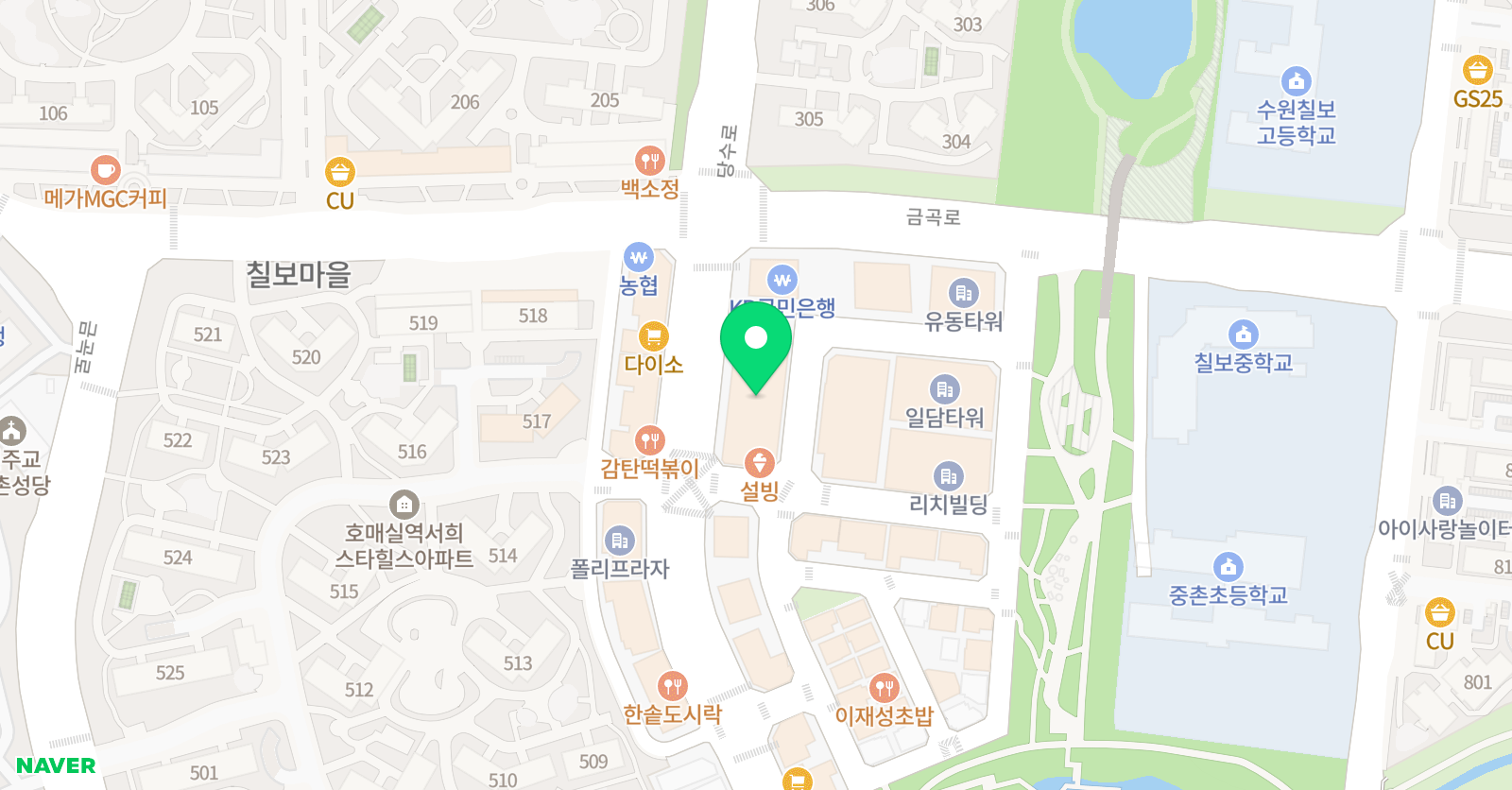 오칸타빌레 음악학원 위치