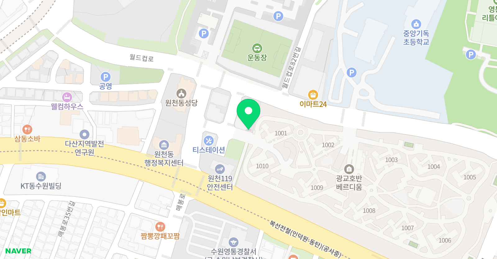 스마트해법 수학 스마트해법 영어 광교호반베르디움점 위치