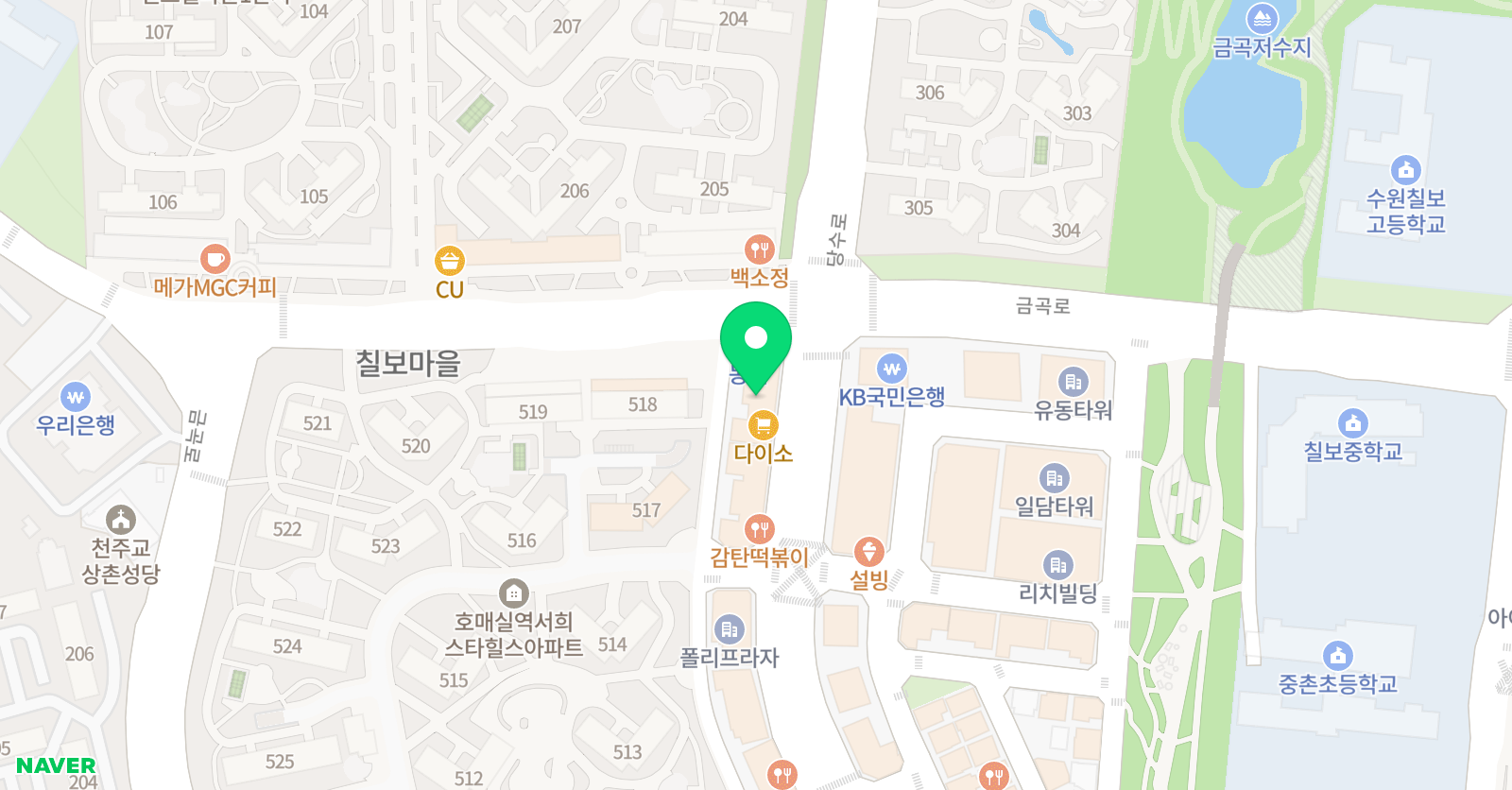 용인대천성 태권도 위치