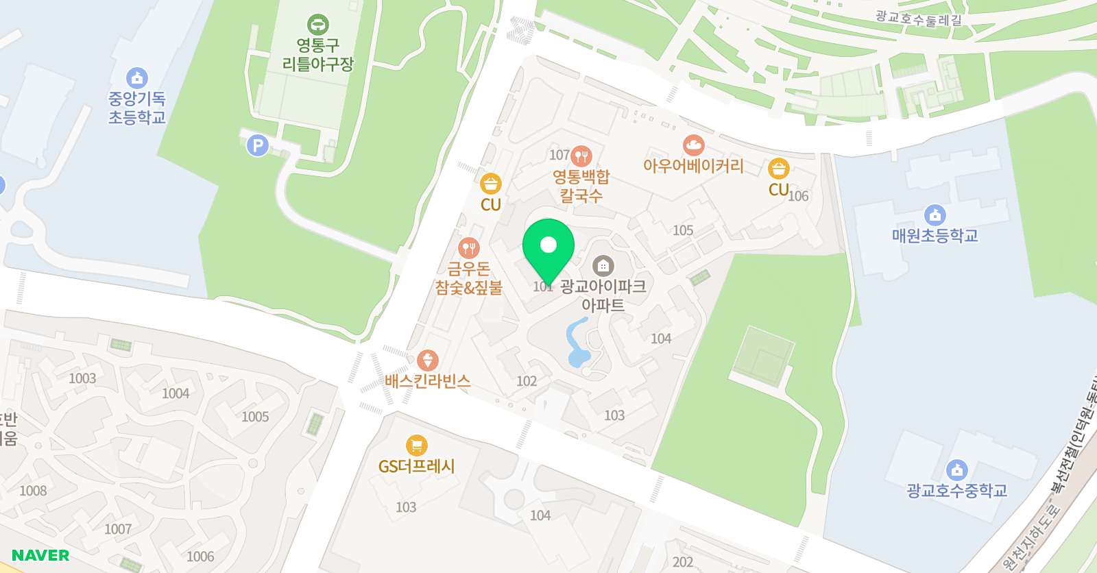 기탄 사고력교실 광교아이파크점 위치