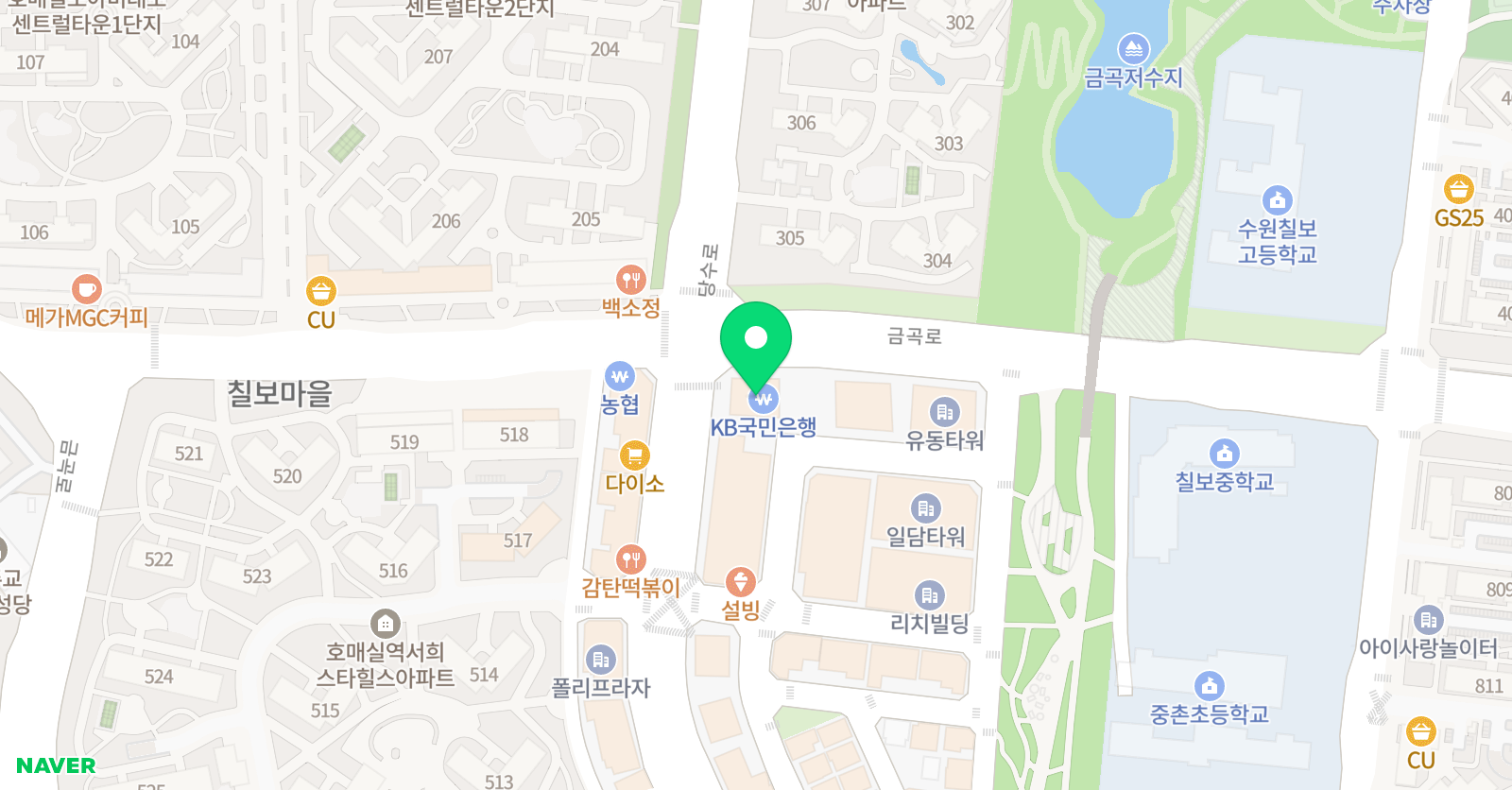 호매실 정진학원 위치