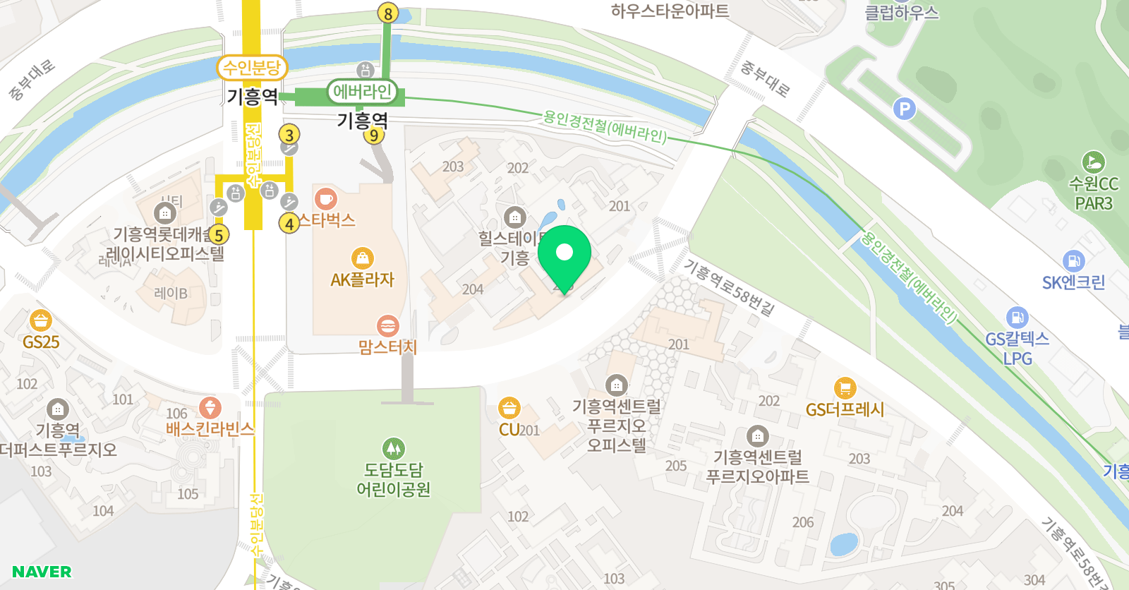 뮤엠 영어 기흥역힐스NEST 위치