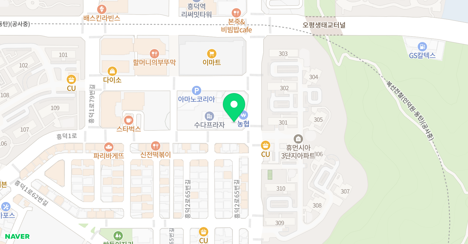 브이엑스 풋볼클럽 흥덕본점 위치