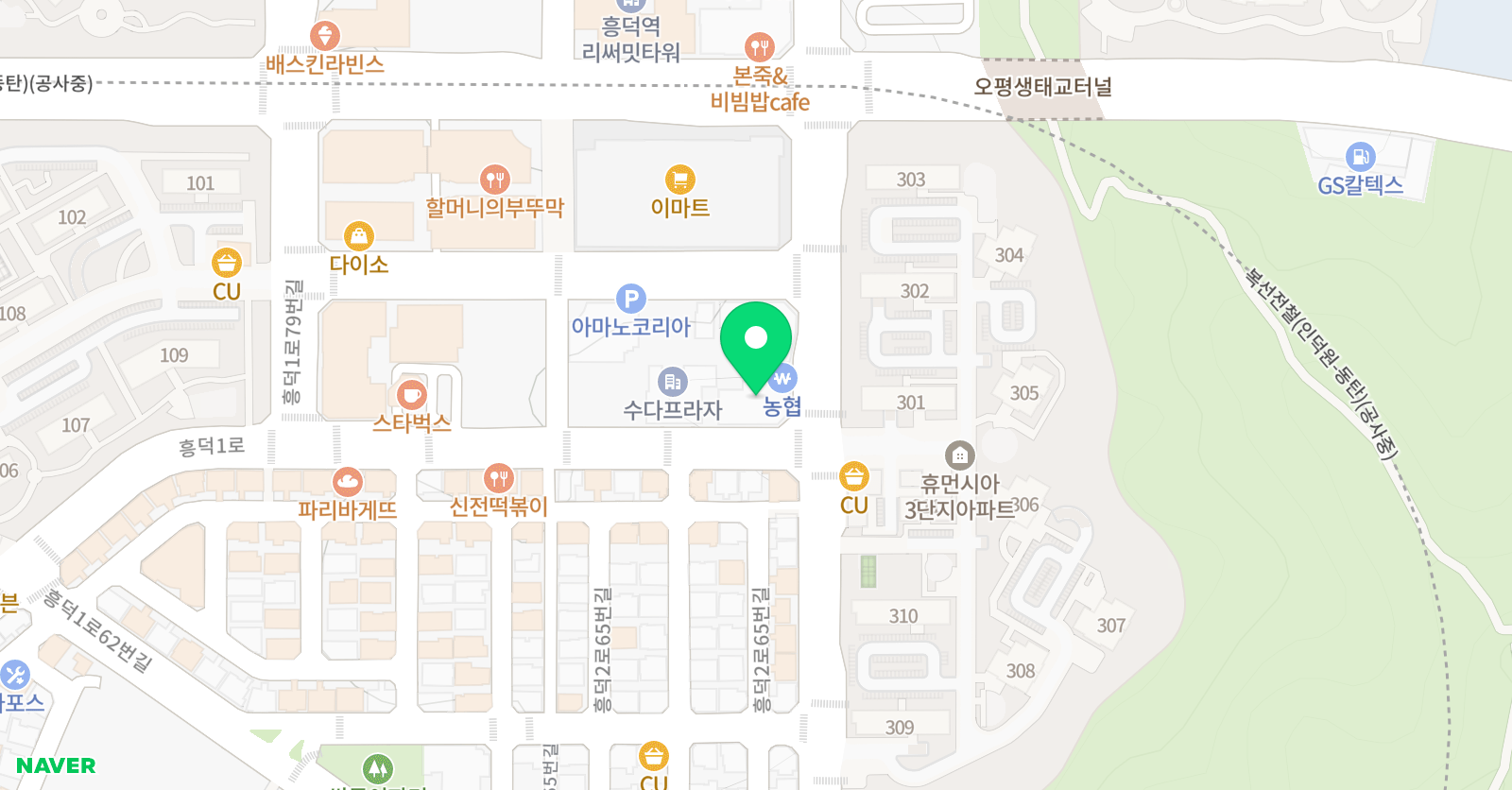 흥덕칸타빌레 음악학원 위치