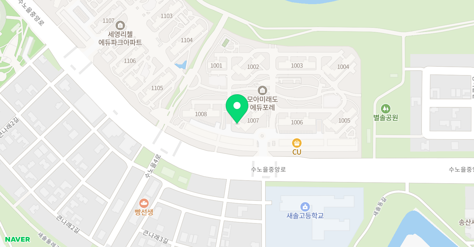 링키영어 새솔동 모아미래도점 위치