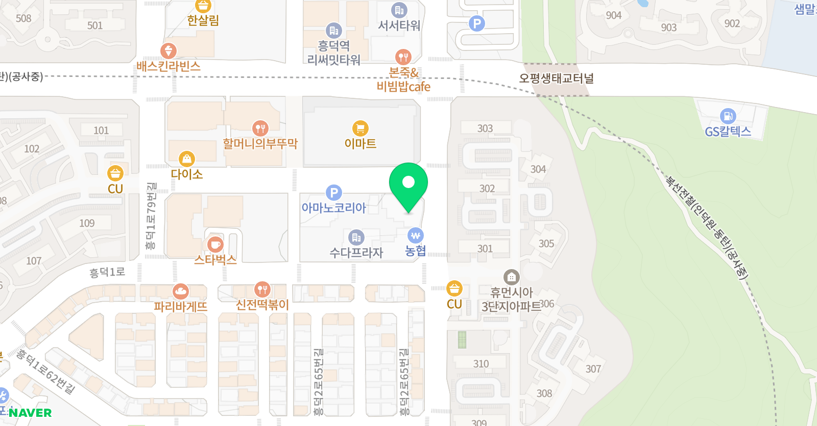 와와 학습코칭센터 흥덕점 위치