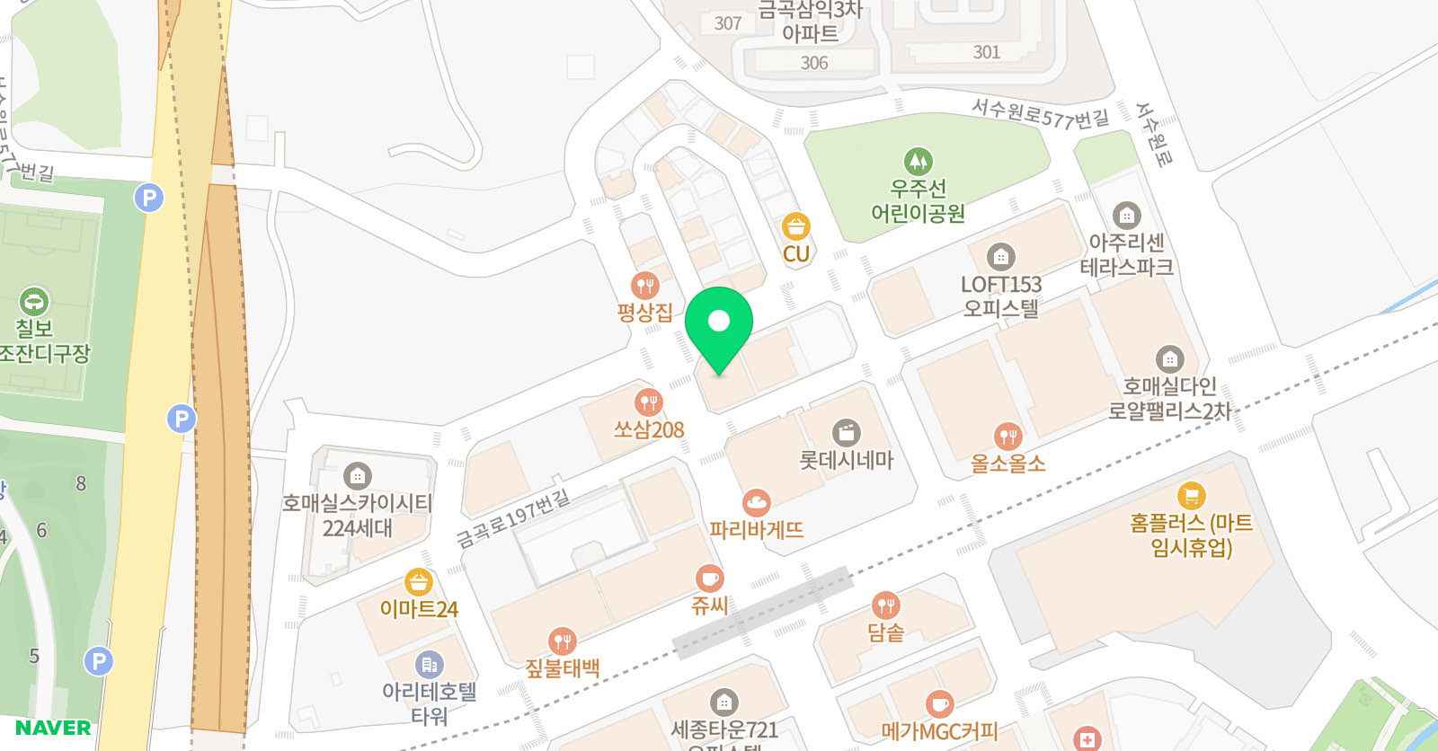 코드뮤직 호매실점 위치