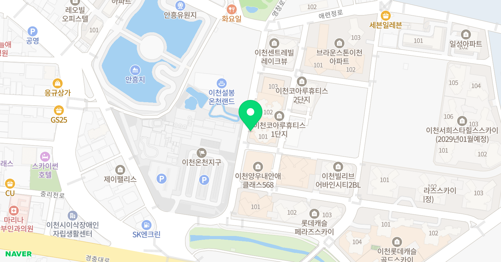 코아루 푸르넷 학원 위치