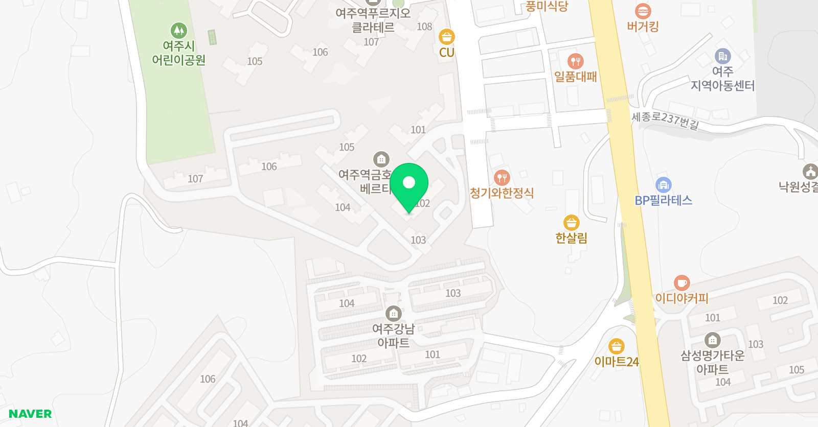 기탄 사고력교실 여주금호어울림점 위치