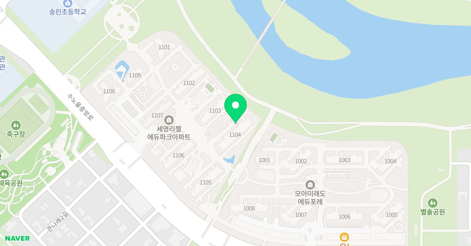 아소비 송산 세영리첼점 위치