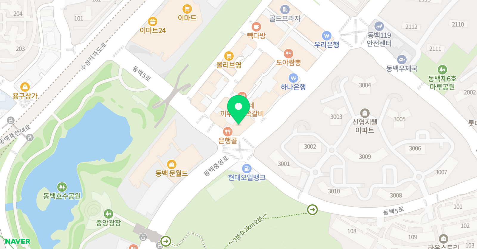 스핀애니 미술학원 용인본원 위치