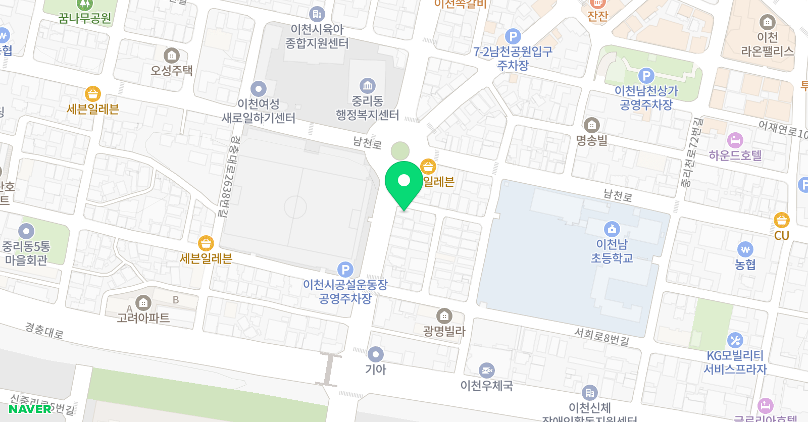 으뜸푸르넷아카데미학원 남초점 위치