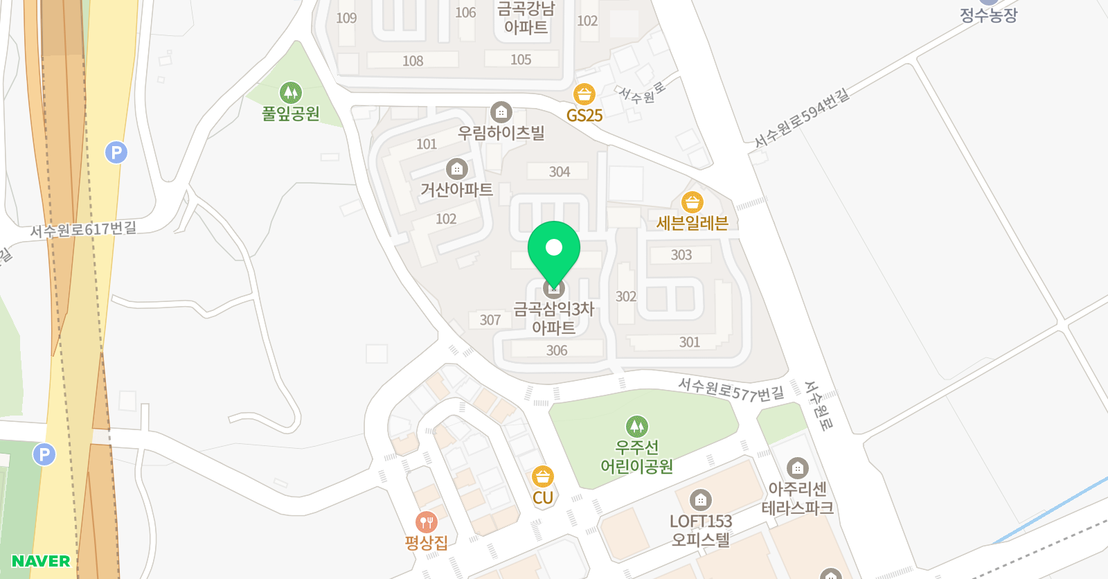 금곡동 스마트해법영어 공부방 위치