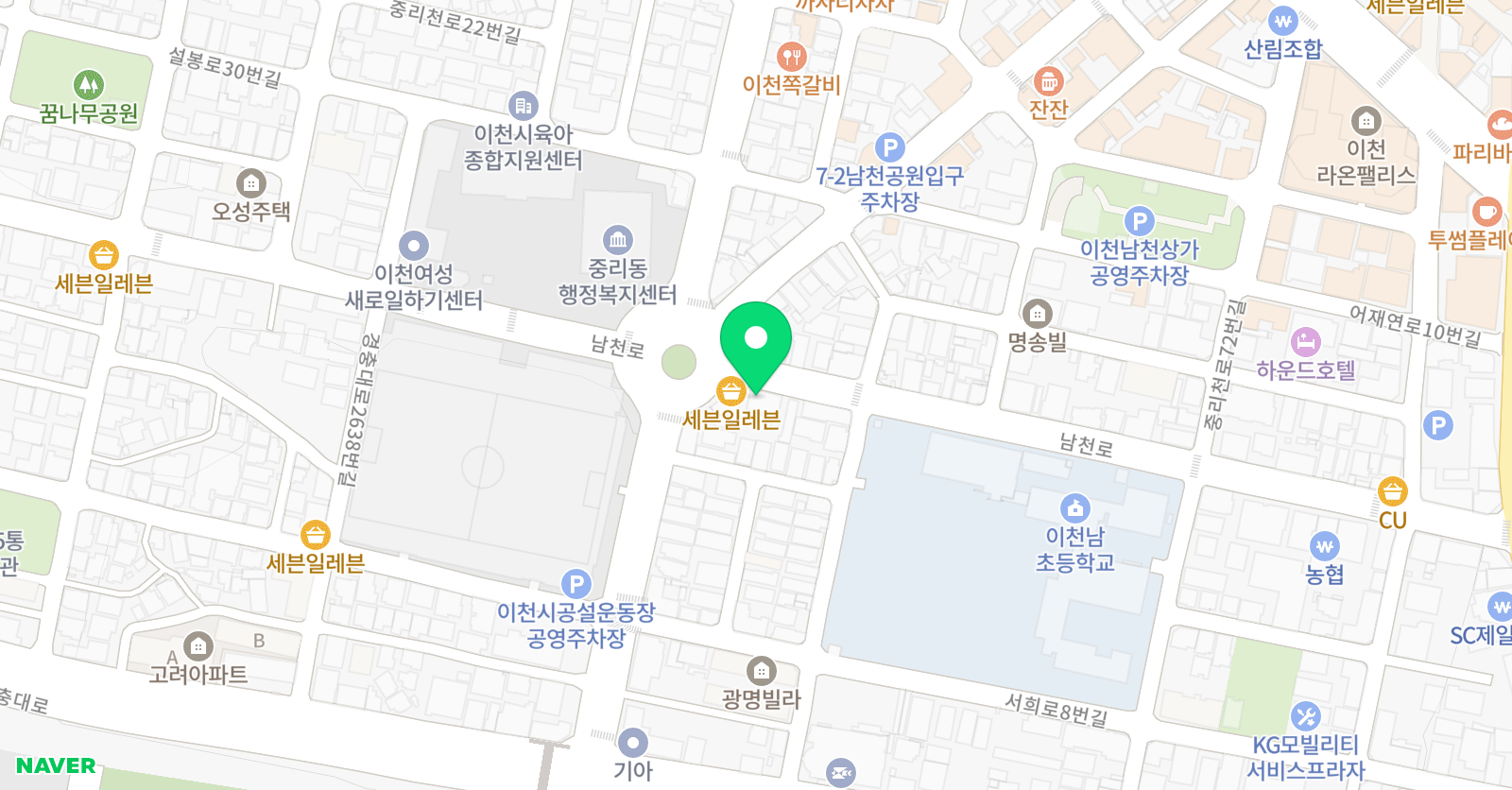 새정우 보습학원 위치