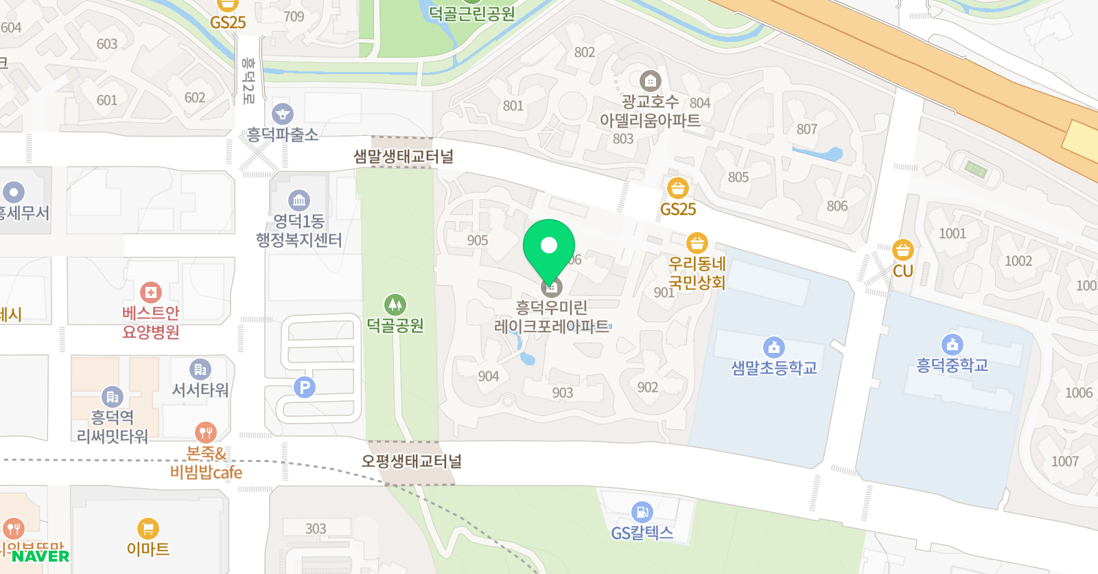 리드인 독서교실 흥덕마을9단지점 위치