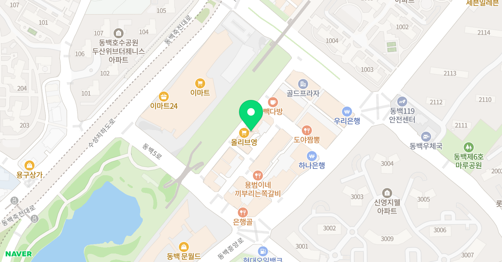 아담리즈 수학 기흥동백센터 위치