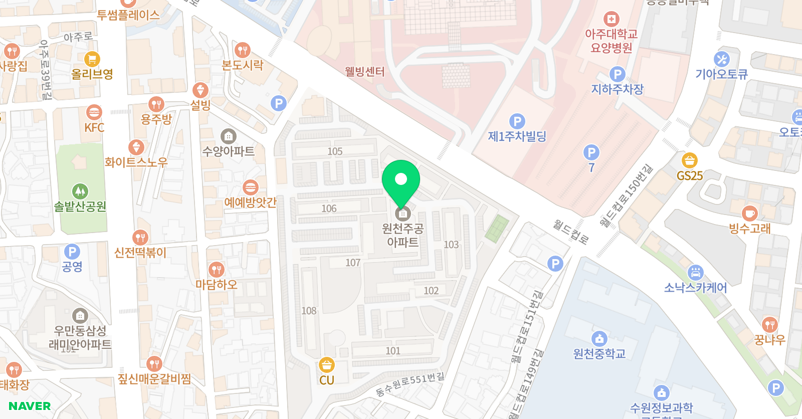 서나 수학 위치
