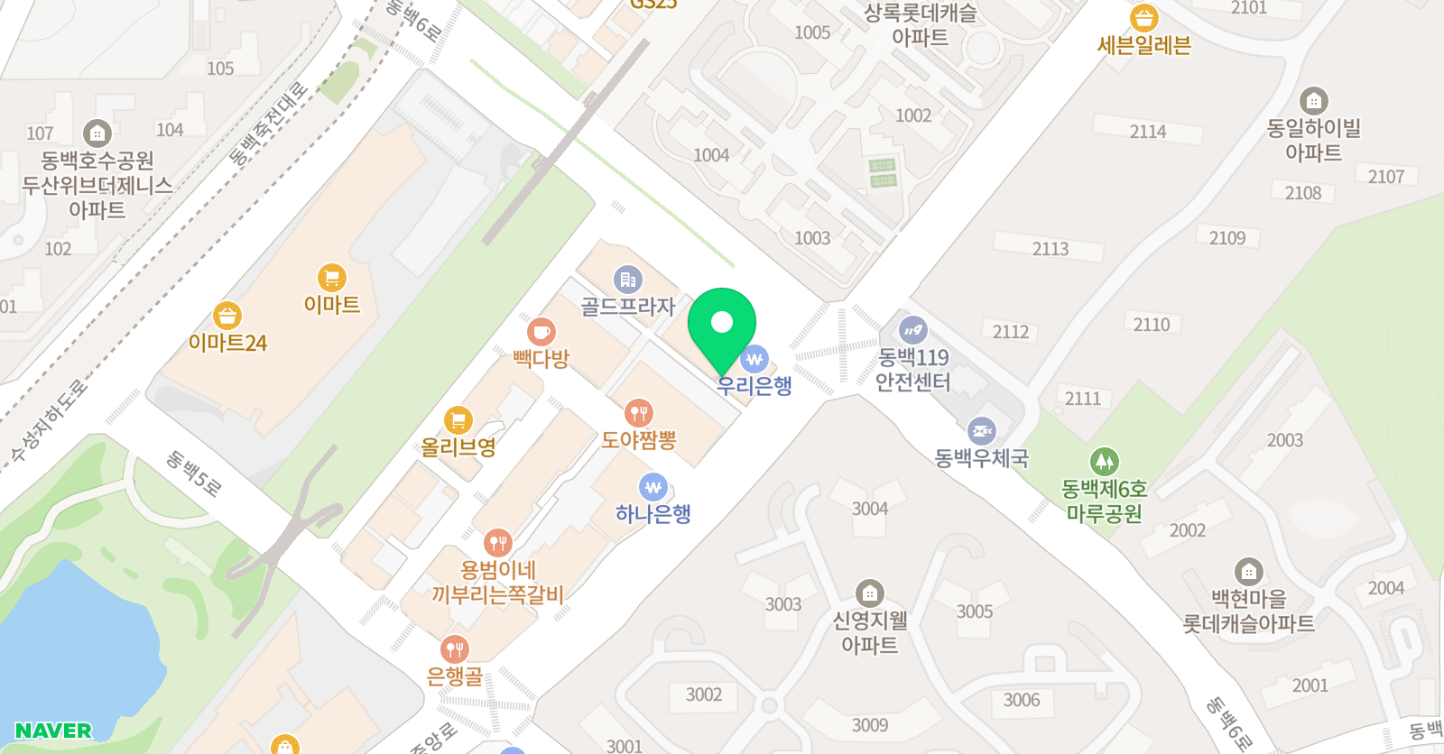 미술로생각하기 용인동백센터 위치