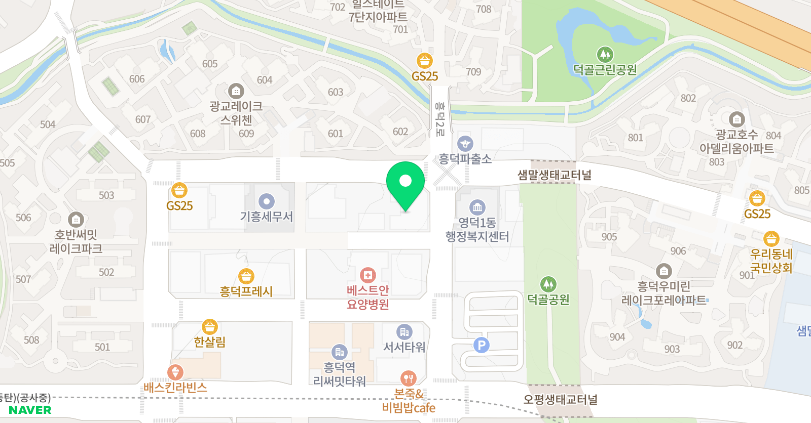 더블유 영어수학학원 위치