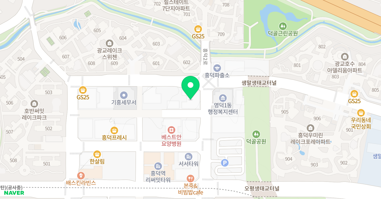 웅진씽크빅 흥덕센터 위치