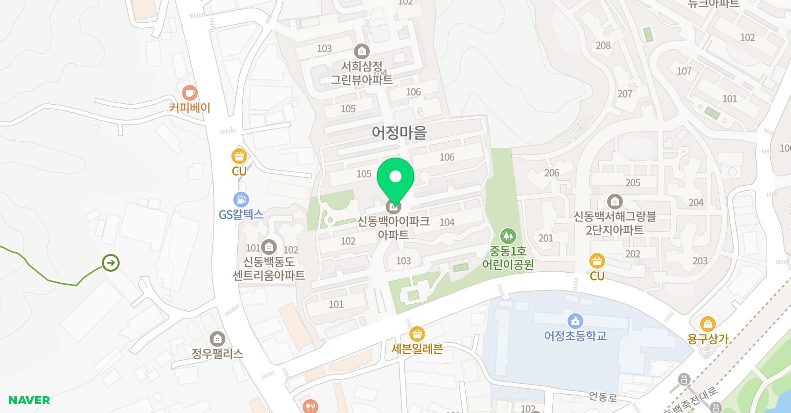 중동 송쌤 공부방 위치