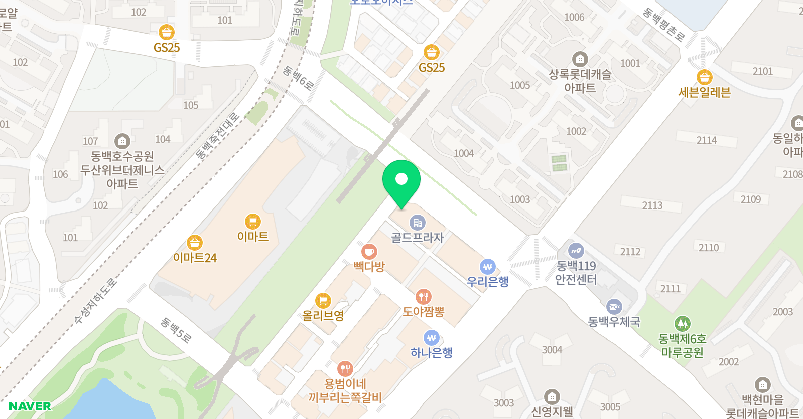 필아트 미술학원 동백점 위치