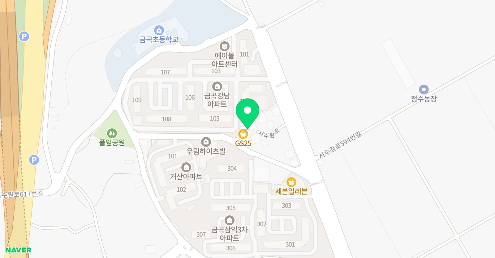 이엔에프차 수학학원 위치