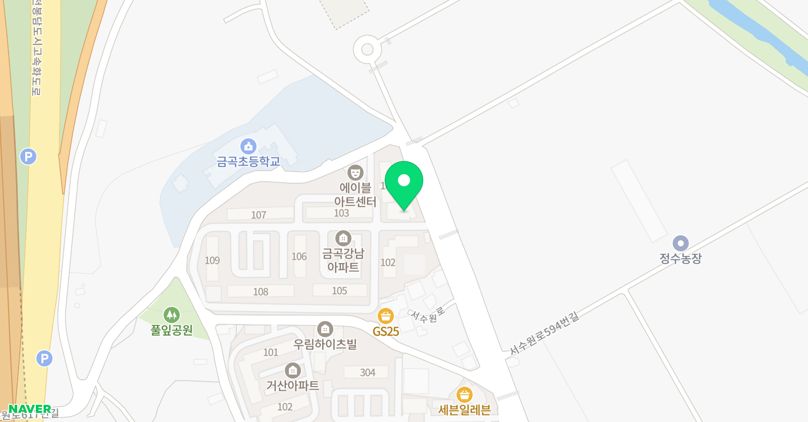 뮤엠 영어 수원금곡점 위치