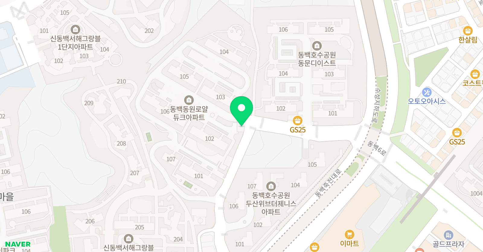삼성 영어셀레나 동백 어정교실 위치