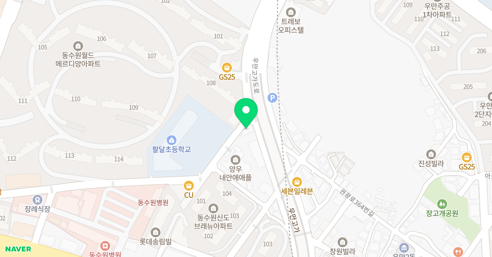 뮤즈 피아노음악학원 위치