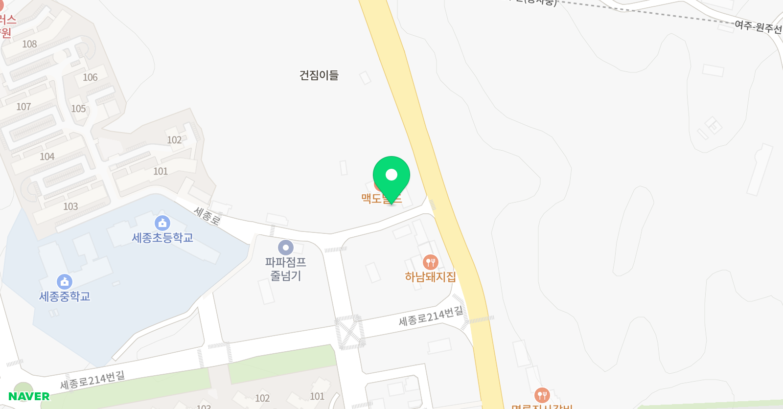 라인 보습학원 위치