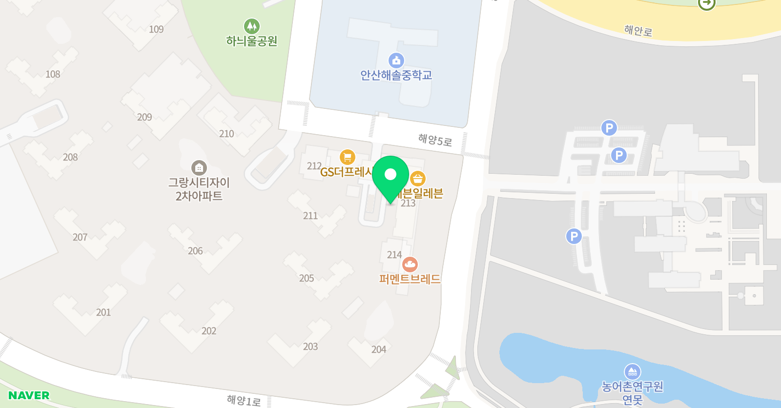 매쓰케어 수학학원 사동지점 위치