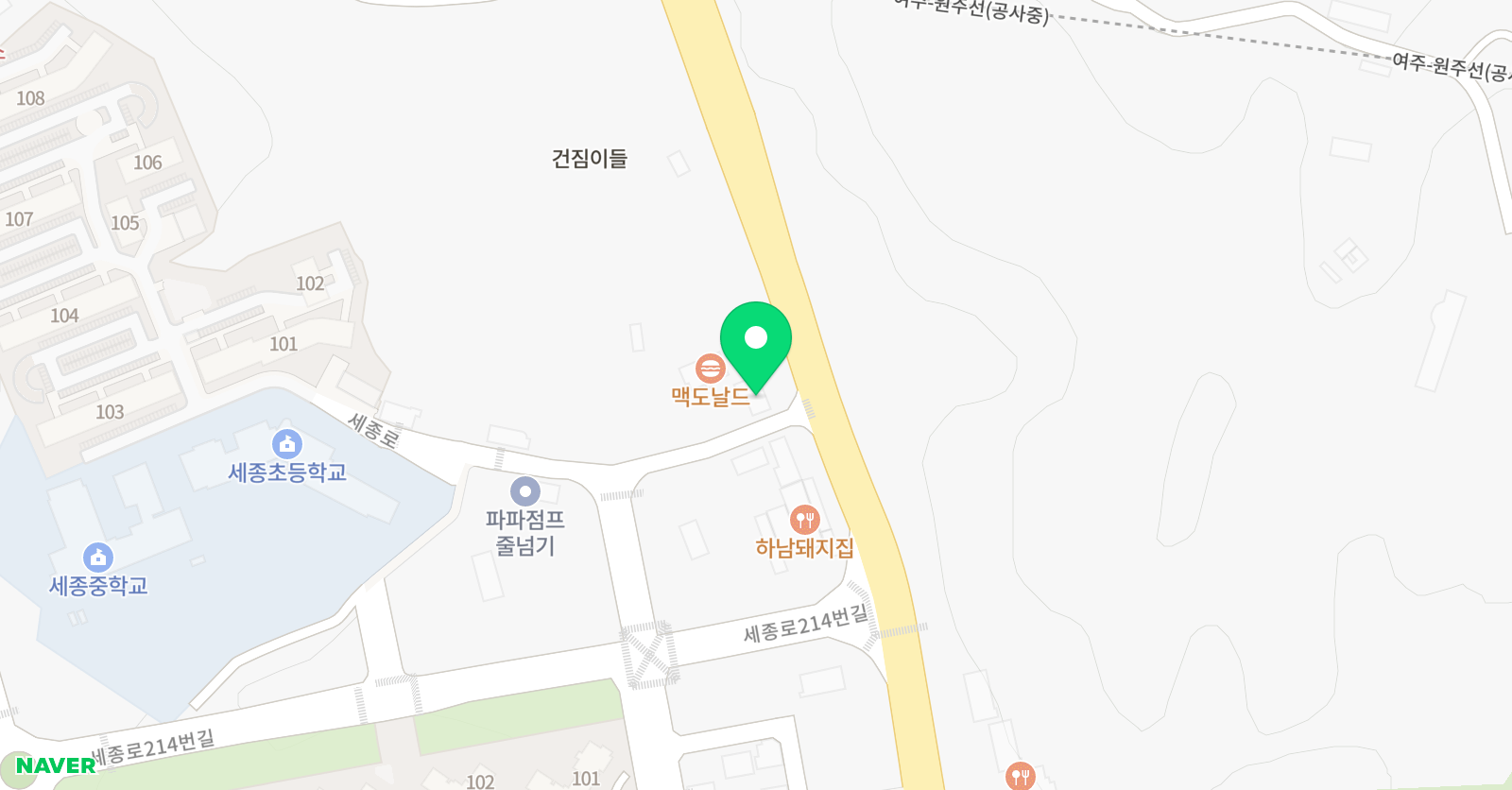 YBM ECC 여주 위치