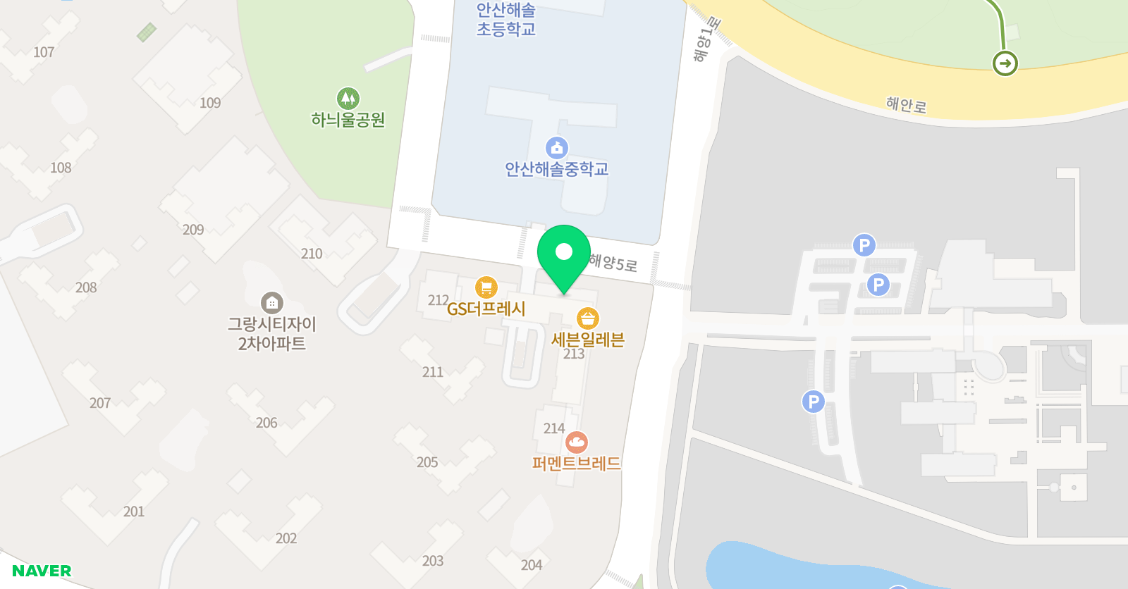 엠베스트SE 안산해솔점 위치