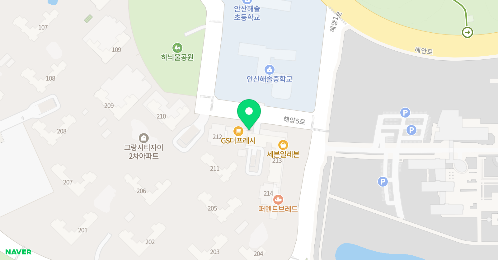 2차자이이화 음악학원 위치