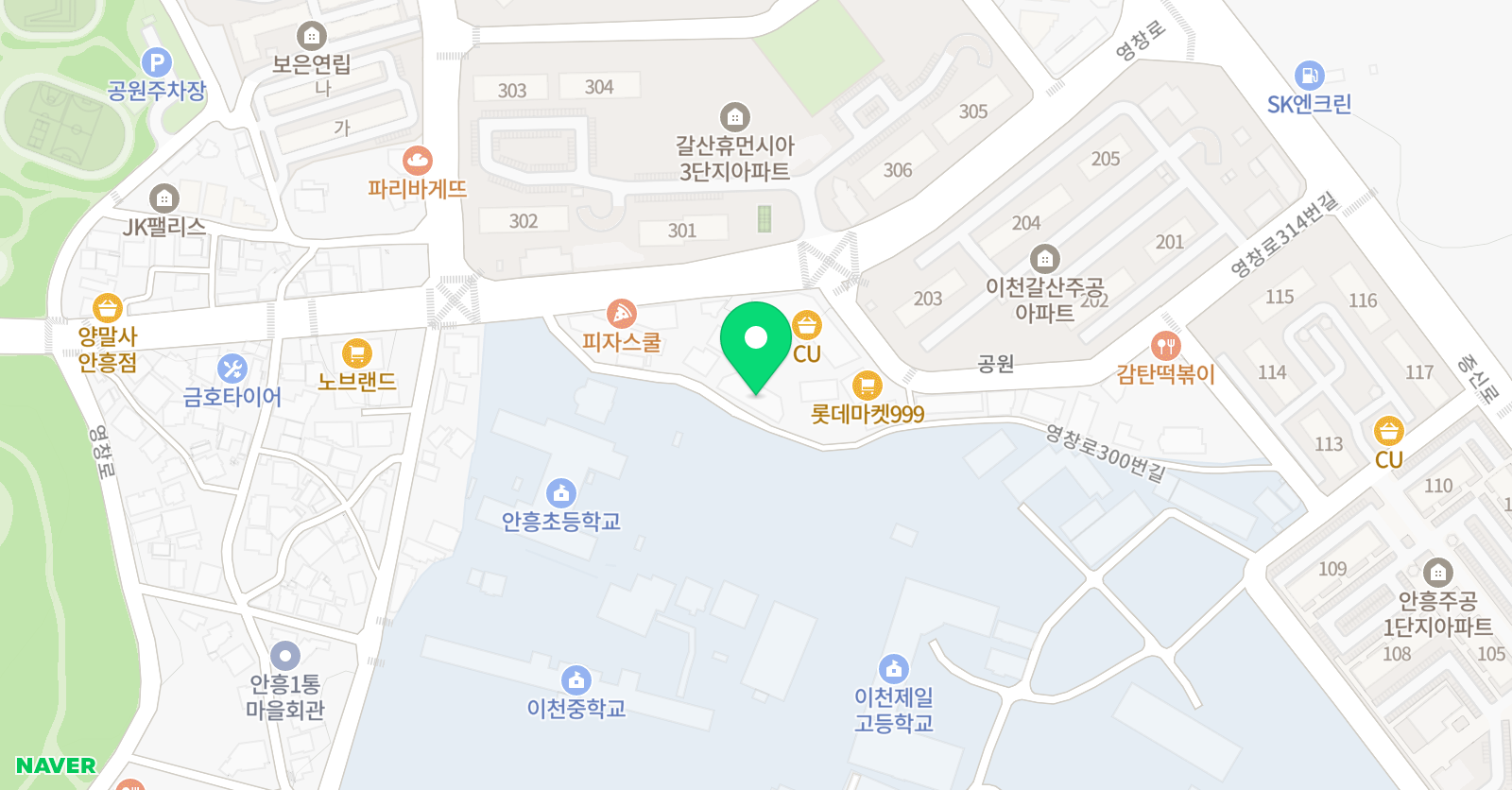 딱풀리는수학 아소비 이천안흥학원 위치