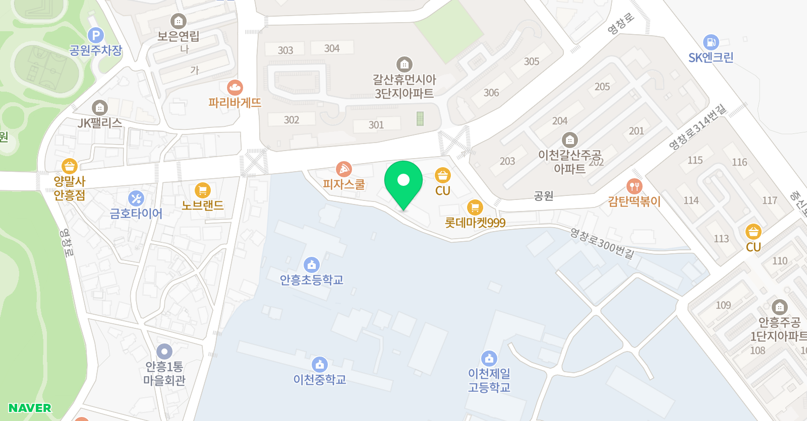 명성 태권도 위치
