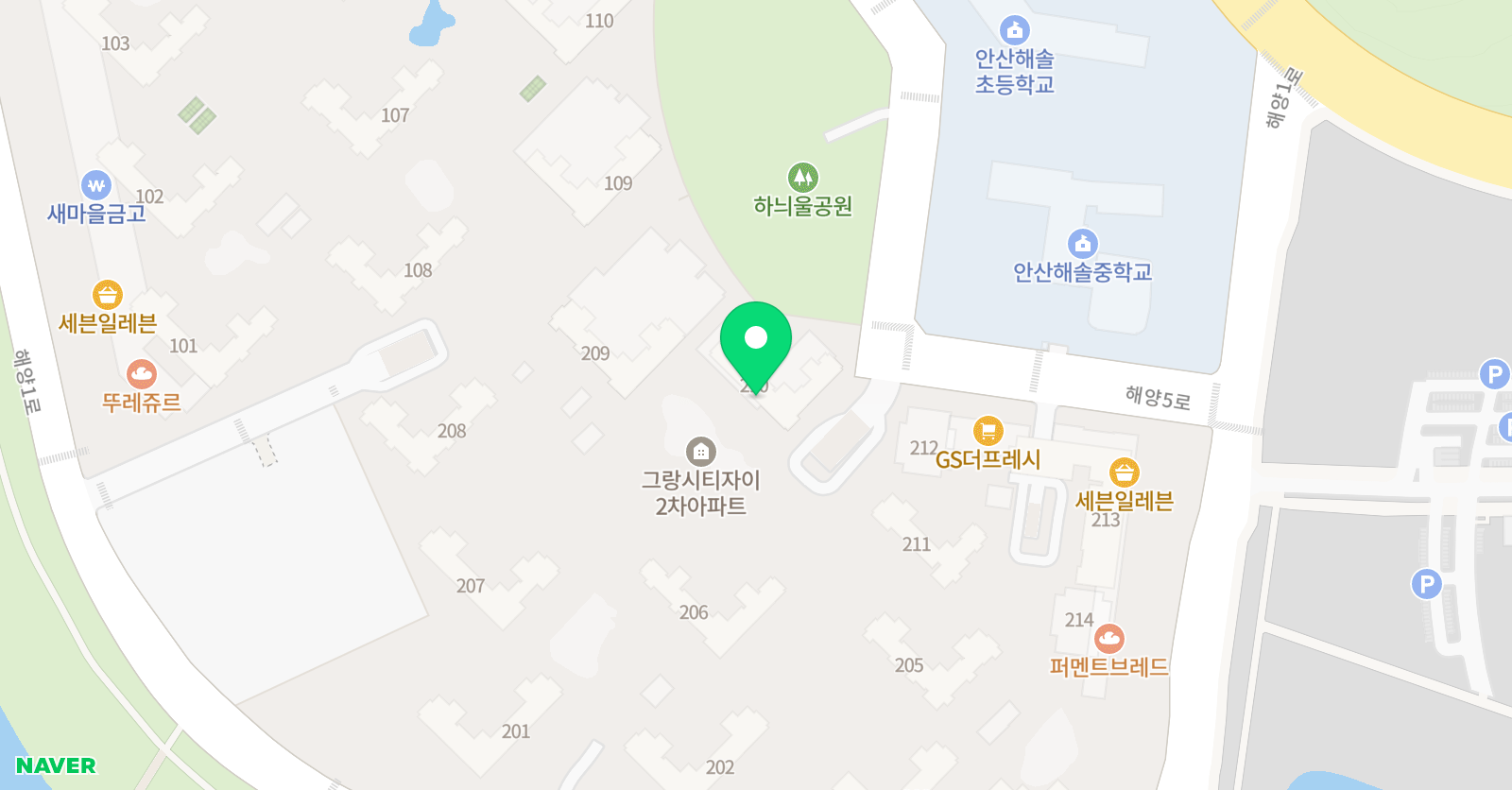 스마트해법 영어 자이교실 위치