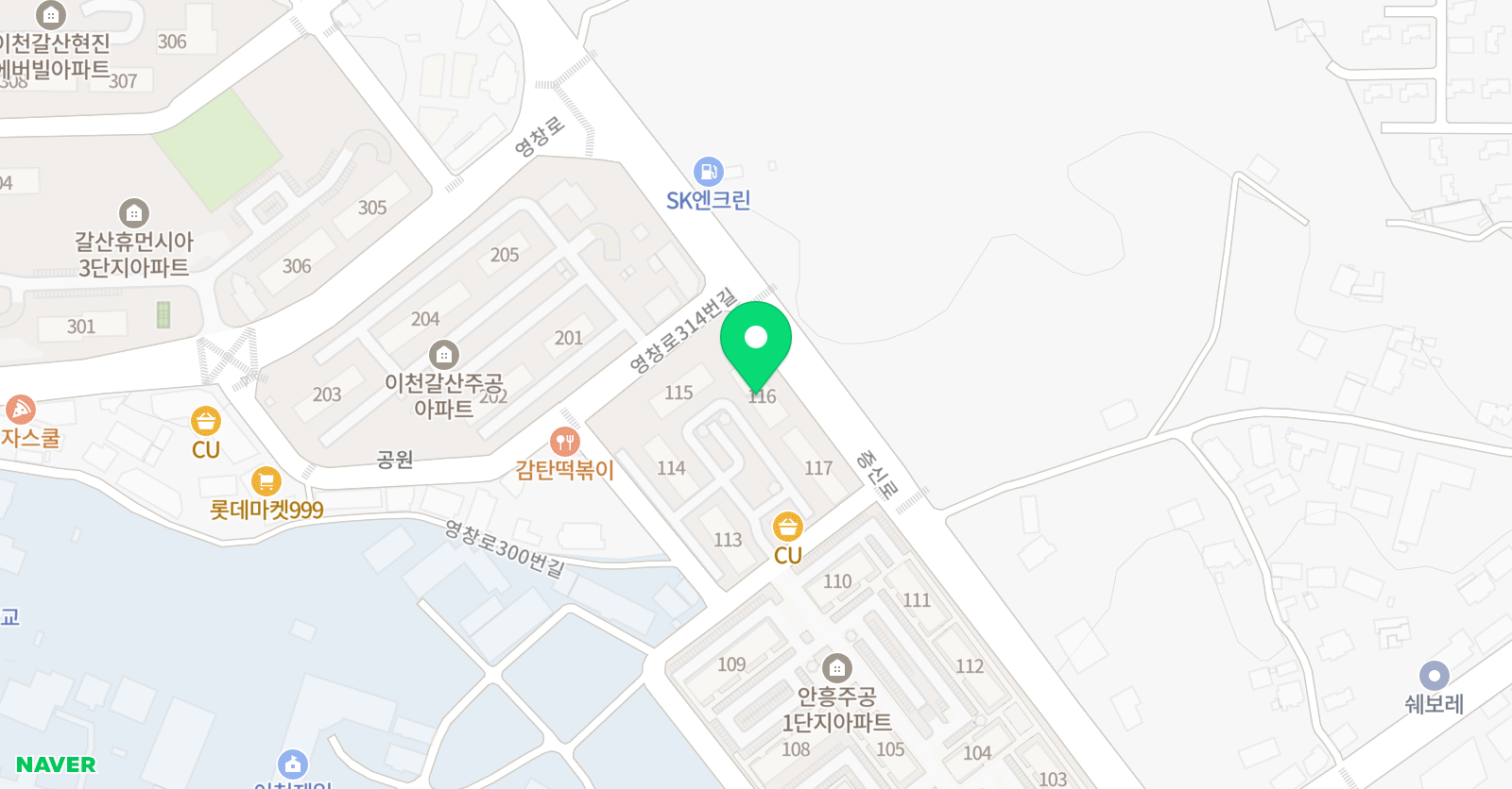 푸르넷 공부방 안흥주공점 위치