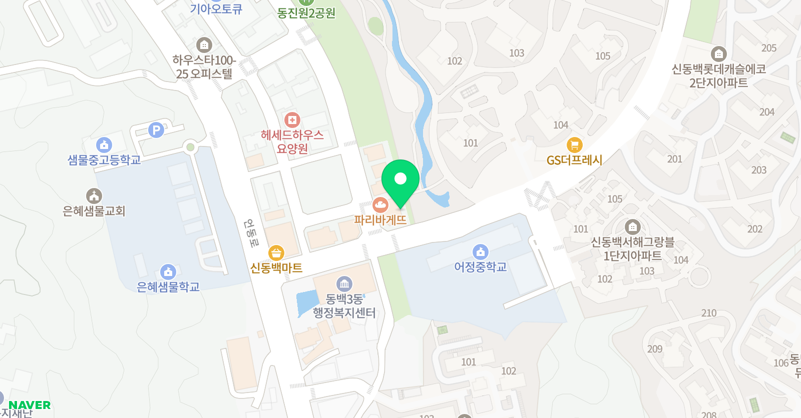 YBM 잉글루허버트 학원 위치